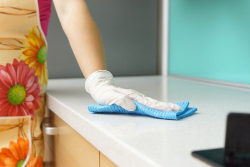 Professional cleaners in Wandsworth working in a clean home interior
