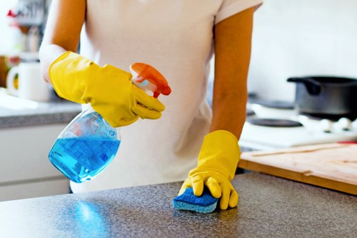 Low-carbon cleaning van operating in southwest London