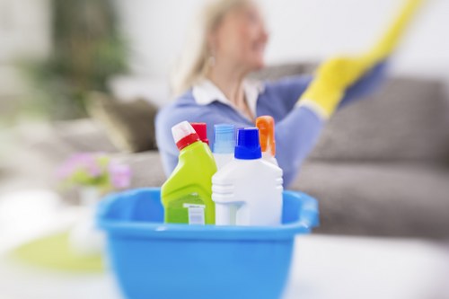 Professional cleaning of entrance areas in a Wandsworth property
