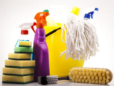 Office cleaning team working in a shared commercial space in Wandsworth
