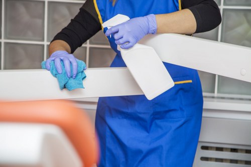 Gutter cleaning on a mixed-use property in Wandsworth